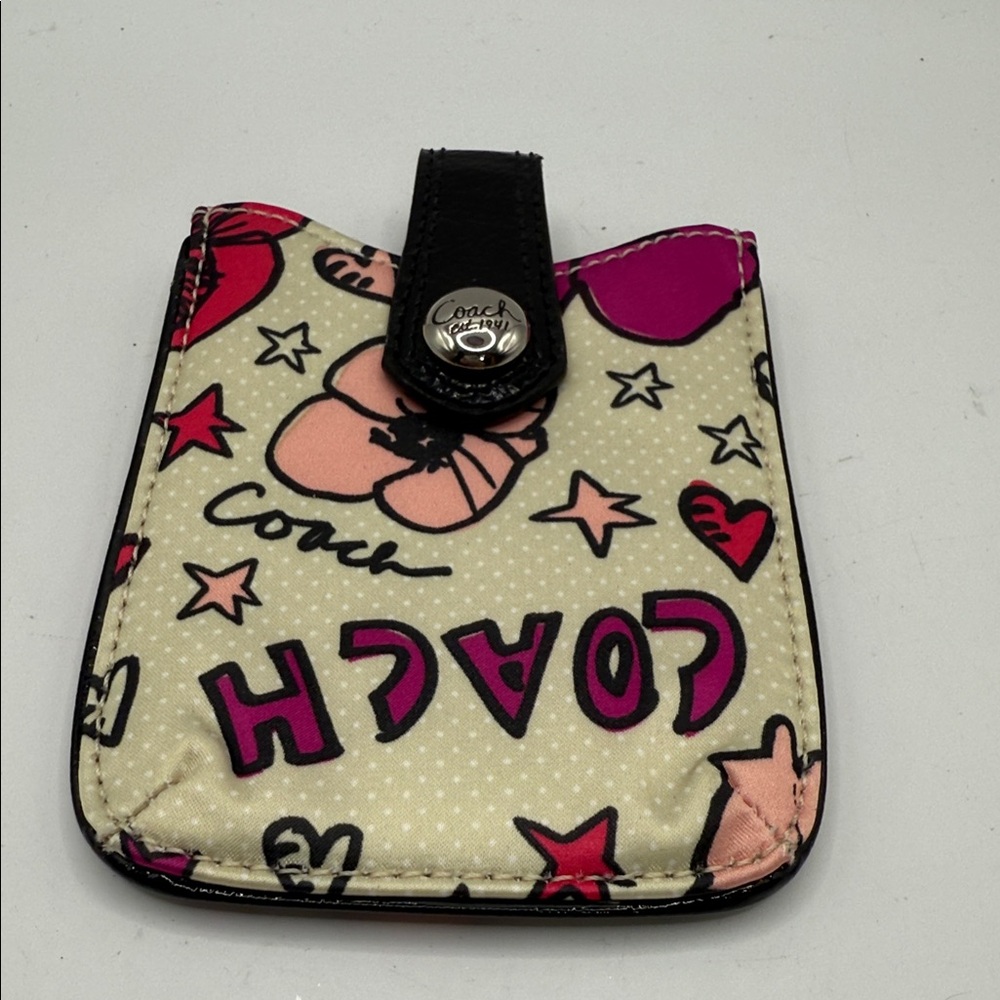 Coach Multicolor Graphic Phone Holster